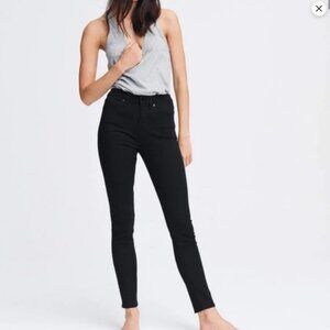 Rag & Bone Black High Rise Ankle Skinny Jeans Size 26 #2166